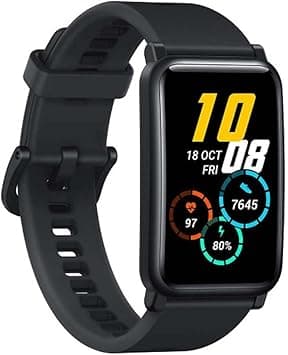 HONOR Watch ES 1.64'' AMOLED Color Screen, 10-Day Battery, 24/7 Heart Rate And Sleep Tracking, Blood Oxygen Monitoring, 50 m Water Proof, 95+ Workout Modes, Meteorite Black, USB - Amazon.ae Price Tracker