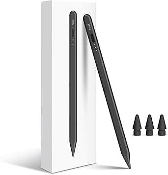Accokids Ipad Pencil, 10 Mins Fast Charging Stylus Pen For Apple Pencil With Palm Rejection, Compatible W/Ipad Air 3/4/5, Mini 5/6, 6/7/8/9/10, Pro 11" And 12.9"-Black - Amazon.ae Price Tracker