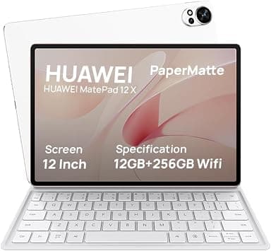 HUAWEI MatePad 12 X - 12" Papermatte Tablet, 2.8K FullView Display, Large battery, Super Charge, Wifi, 12GB+256GB, HUAWEI Glide Keyboard, Professional GoPaint APP, White on Amazon.ae - Price Tracker