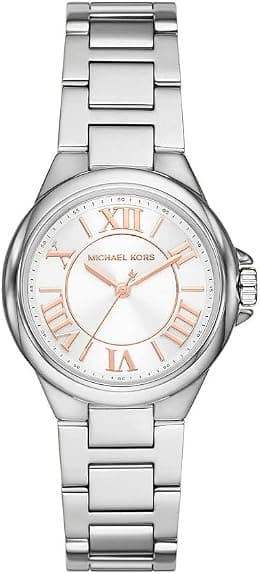 Michael Kors Damenuhruhr Camille Multifunction, Edelstahluhr mit Edelstahlarmband, 33 mm Gehäusegröße - متتبع أسعار Amazon.sa