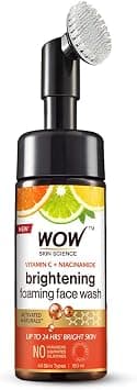 Wow Skin Science Vitamin C Foaming Face wash with Brush 150ml on Amazon - Best Deal Finder