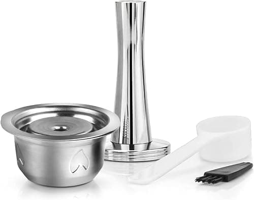 BRBHOM Stainless Steel Metal Coffee Capsule Compatible for Nespresso Vertuoline Pod Holder Vertuolline GCA1 ENV135 (BIG CUP 8OZ with Tamper) on Amazon.ae - Price Tracker