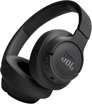JBL Tune 720BT Wireless Over-Ear Headphones, Pure Bass Sound, Bluetooth 5.3, 76H Battery, Hands-Free Call, Multi-Point Connection, Foldable, Detachable Audio Cable - Black - متتبع أسعار Amazon.sa