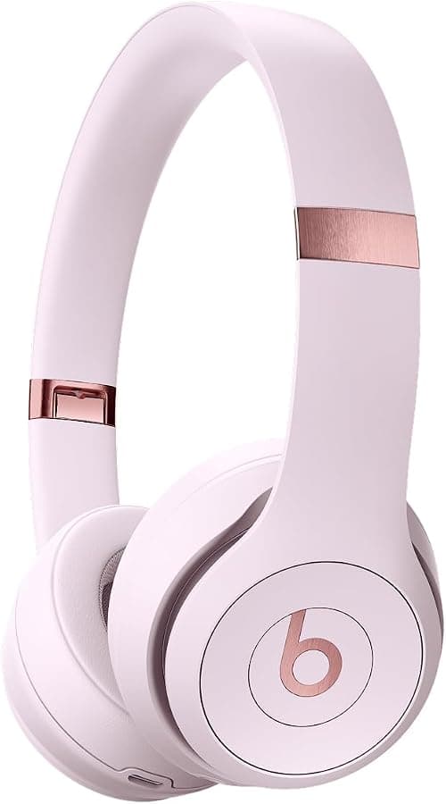 Beats Solo 4 – Wireless Bluetooth On-Ear Headphones, Apple & Android Compatible, Up to 50 hours of Battery Life – Cloud Pink على Amazon.ae - متتبع الأسعار