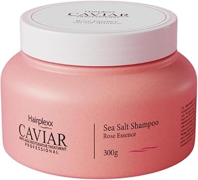 HAIRPLEXX CAVIAR ANTI-AGE RESTORATIVE TREATMENT PROFESSIONAL Sea Salt Shampoo 300grams I Exfoliating Effect on the Scalp i Hydrating the Hair Cuticle I Smooth and Moisturizing (Rose, 300grams) on Amazon.ae - Price Tracker