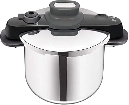 TEFAL Pressure Cooker, Secure Compact 8 L, 5-Point Security System, Ultra-Fast Results, P3534446 on Amazon.ae - Price Tracker