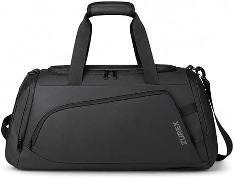 Gym Bag for Men and Women, 40L Travel Duffle Bag with Shoe Compartment, Wet Pocket, Laptop Sleeve, Padded Straps and Trolley Sleeve on Amazon.ae - Price Tracker