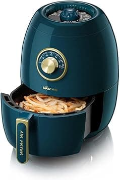 Bear Air Fryer 3.0L Multifunctional Electric Oil Free Cooker - 1350W Non-stick Cooking Frying Machine With Adjustable Timer and Temperature - Auto Shut-Off Fryer Oven (Green) on Amazon.ae - Price Tracker
