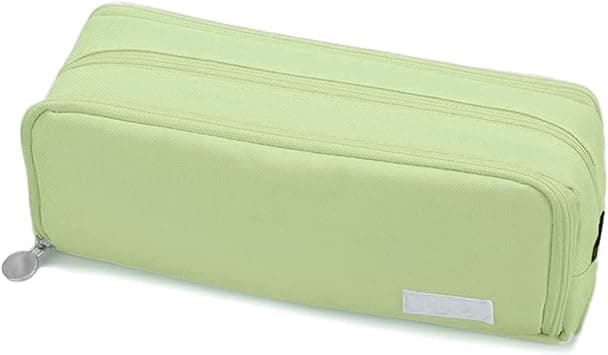 Pencil Case, Large Capacity Aesthetic Pencil Pouch with Durable Zipper, Marker Pen Case for Women & Men, Adults Portable Storage Organizer Bag for College, Office, Travel (Green) - Best Deal Finder