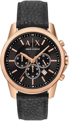 Armani Exchange AX1769 44mm Rose-Gold Tone Quartz Chronograph Stainless Steel Watch for Men - Amazon.ae Price Tracker