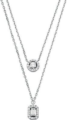 Michael Kors Women's Semi precious with spring ring closure multi layered necklace - Best Deal Finder