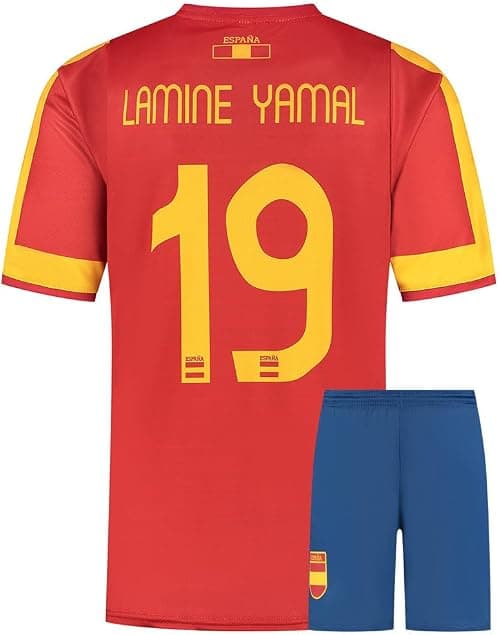 Yamal Spain Jersey Set - Children and Adults - Boys - Men - Football Jersey - Football Gifts - Sports T-Shirt - Sportswear on Amazon.ae - Price Tracker