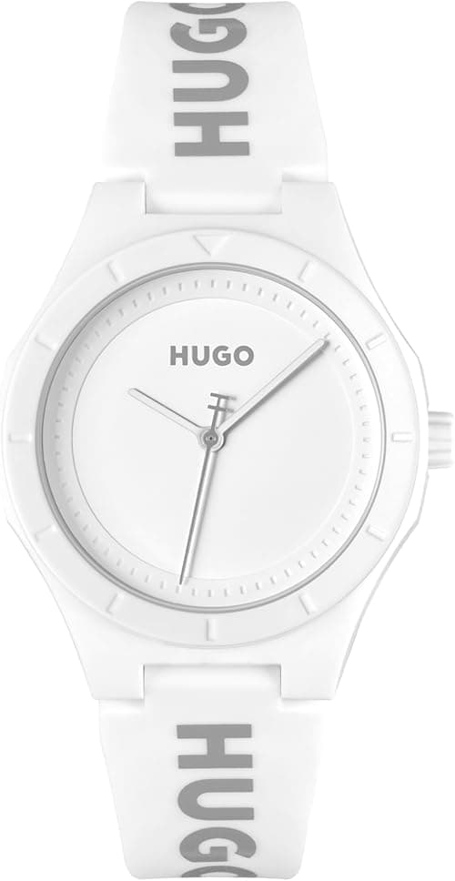 HUGO #LIT for HER Women's 36mm 3H Quartz Silicone Wristwatch - Water Resistant up to 5ATM/50 Meters, Fun, Colorful and Easy to Wear on Amazon.ae - Price Tracker