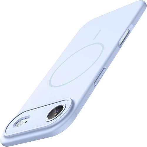 JETech Magnetic Silicone Case for iPhone Air, Compatible with MagSafe, Silky Soft Touch, Shock Absorbing Phone Cover with Camera Lens Protection, 6.5-Inch Display (Blue) on Amazon - Best Deal Finder