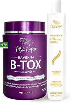 I Belli Capelli Ravenna Blond B-tox Hair Treatment Kit - 1kg/35.02 oz Hair B-tox + 300ml/10.1 fl.oz Anti-Residue Clarifying Shampoo for Longer Effect on Amazon.ae - Price Tracker