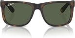 Ray-Ban RB4165 Justin Rectangular Sunglasses - متتبع أسعار Amazon.sa