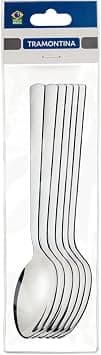 Tramontina Oslo 6 Pieces Stainless Steel Table Spoon Set with High Gloss Finish on Amazon.sa - Price Tracker