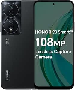 Honor 90 Smart 5G | 4GB RAM 128GB ROM | 108MP Triple Camera | 6.8" FHD+ Display | Dimensity 6020 | 5330mAh Battery | 35W Fast Charging | Android 13 (Midnight Black) on Amazon.ae - Price Tracker