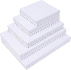 SUPVOX Stretched White Blank Canvas Artist Canvas Board Wood Painting Panel Boards for DIY Drawing 10 Pcs - Amazon.ae Price Tracker