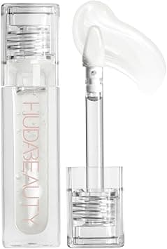 HUDA BEAUTY Faux Filler Shiny Non-Sticky Lip Gloss Glassy - Clear 0.13FL.OZ / 3.9ml on Amazon.ae - Price Tracker