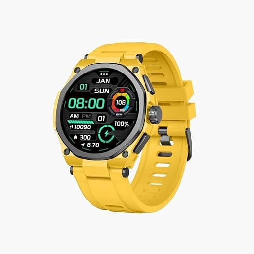 Green Lion Grand Smart Watch with Yellow Case - Yellow on Amazon.ae - Price Tracker