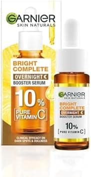 Garnier Bright Complete Night Vitamin C Serum With 10% Pure For Skin, Pm Routine Suitable All Skin Types, 15Ml on Amazon.ae - Price Tracker