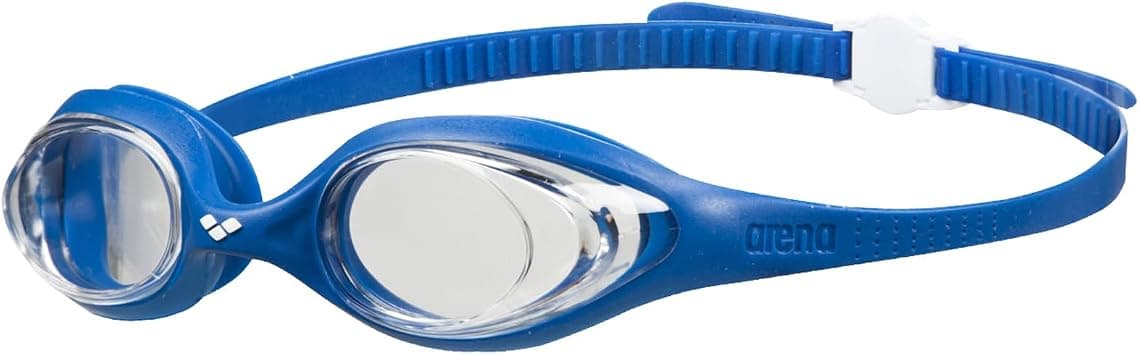ARENA Unisex Adult Spider Swimming Goggles Beginners Men and Women Anti-Fog No Leaking for Fitness Swimming, Non-Mirror Lens, Clear/Blue/White - Best Deal Finder