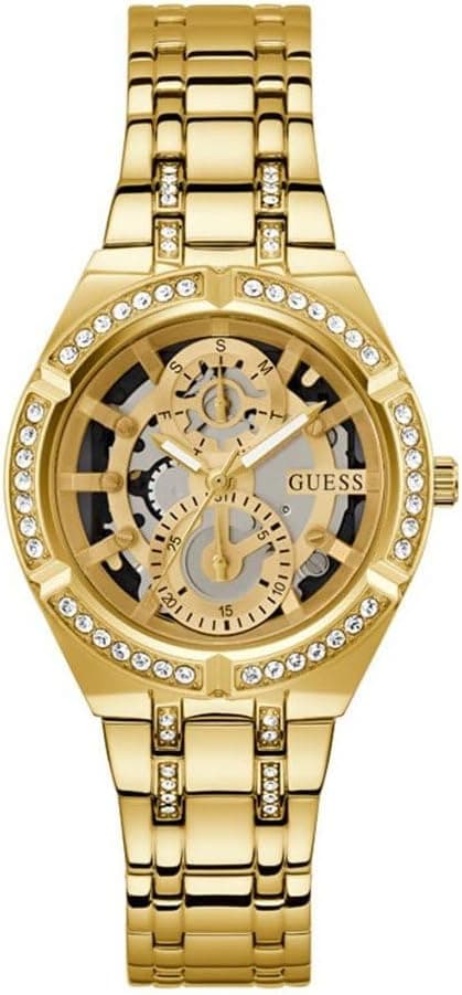 GUESS Gold-Tone Cut-Through Multifunction Watch on Amazon.ae - Price Tracker