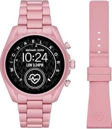 Michael Kors Women's Smartwatch, Bradshaw 2 Pink-Tone Aluminum with Pink Aluminum Bracelet, MKT5098 on Amazon.ae - Price Tracker