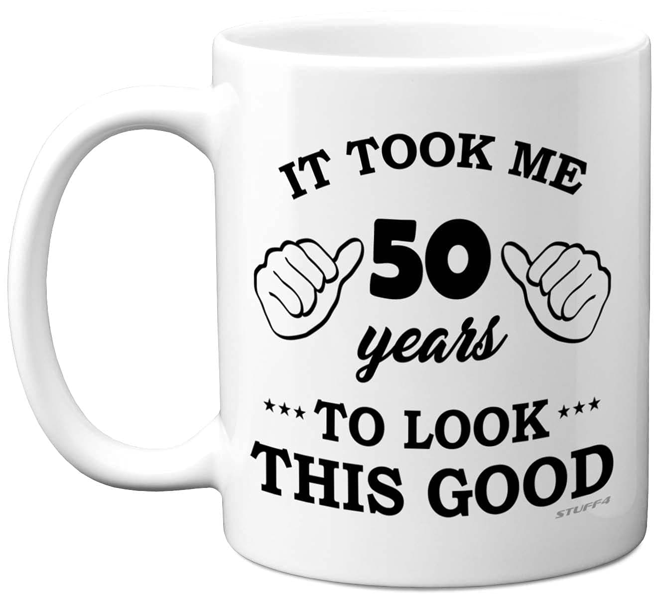 Stuff4 50th Birthday Gifts for Men Women, Birthday Mug for 50 Year Old, It Took Me 50 Years to Look This Good Mug - 11oz Ceramic Dishwasher Safe Mugs - for his or her Special Day, Made in The UK on Amazon.ae - Price Tracker