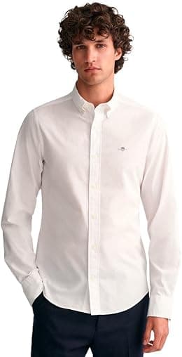 GANT Men 3000102-110 Slim Fit Poplin Shirt - Best Deal Finder