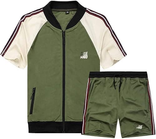 Litteking Men's Tracksuits 2 Piece Outfit Casual Long Sleeve Sweat Suit Set Full Zipper Sports Jogging Suits on Amazon.ae - Price Tracker