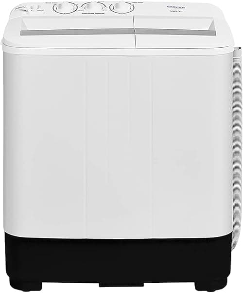 Super General 5 Kg Twin Tub Semi Automatic Washing Machine SGW50, Efficient Top Load Washer with Lint Filter and Spin Dry, Low Noise Motor, 70.9 W x 40.2 D x 85.5 H cm, White, 1 Year Warranty on Amazon.ae - Price Tracker