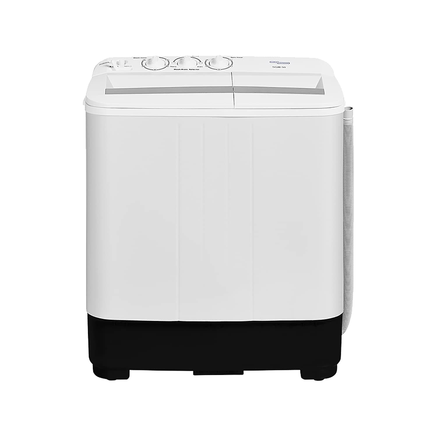 Super General 5 Kg Twin Tub Semi Automatic Washing Machine SGW50, Efficient Top Load Washer with Lint Filter and Spin Dry, Low Noise Motor, 70.9 W x 40.2 D x 85.5 H cm, White, 1 Year Warranty on Amazon.ae - Price Tracker
