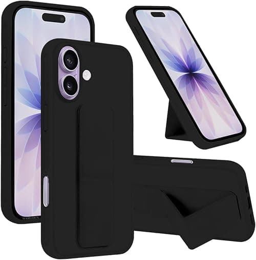 MARGOUN For iPhone 17 Case Cover Finger Grip Holder Phone Car Magnetic Multi-function Shockproof Protective Case Two-in-One Phone Holder Case (Black, iP 17) on Amazon.ae - Price Tracker