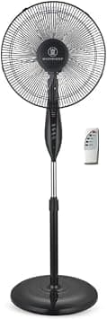 Westpoint Pedestal Stand Fan with Remote Control, 16 inch, 3D Oscillation Directions, 3 Speed Levels & Adjustable Height, 5 Leaf Blade, Best for Home & Office, BLACK WSUS-1619RCN - Amazon.ae Price Tracker