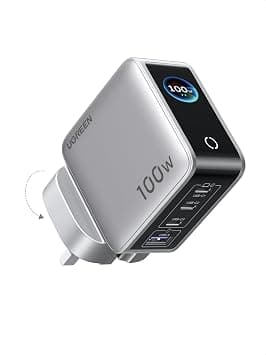 UGREEN Nexode Pro 100W USB Charger Type C with Smart Display, 4 Ports | GaN Fast Charging Plug iPhone 17 Wall Charge Laptop Adapter, Compatible with MacBook Air, iPad, Leveno, Galaxy S26/S25 Ultra on Amazon.ae - Price Tracker