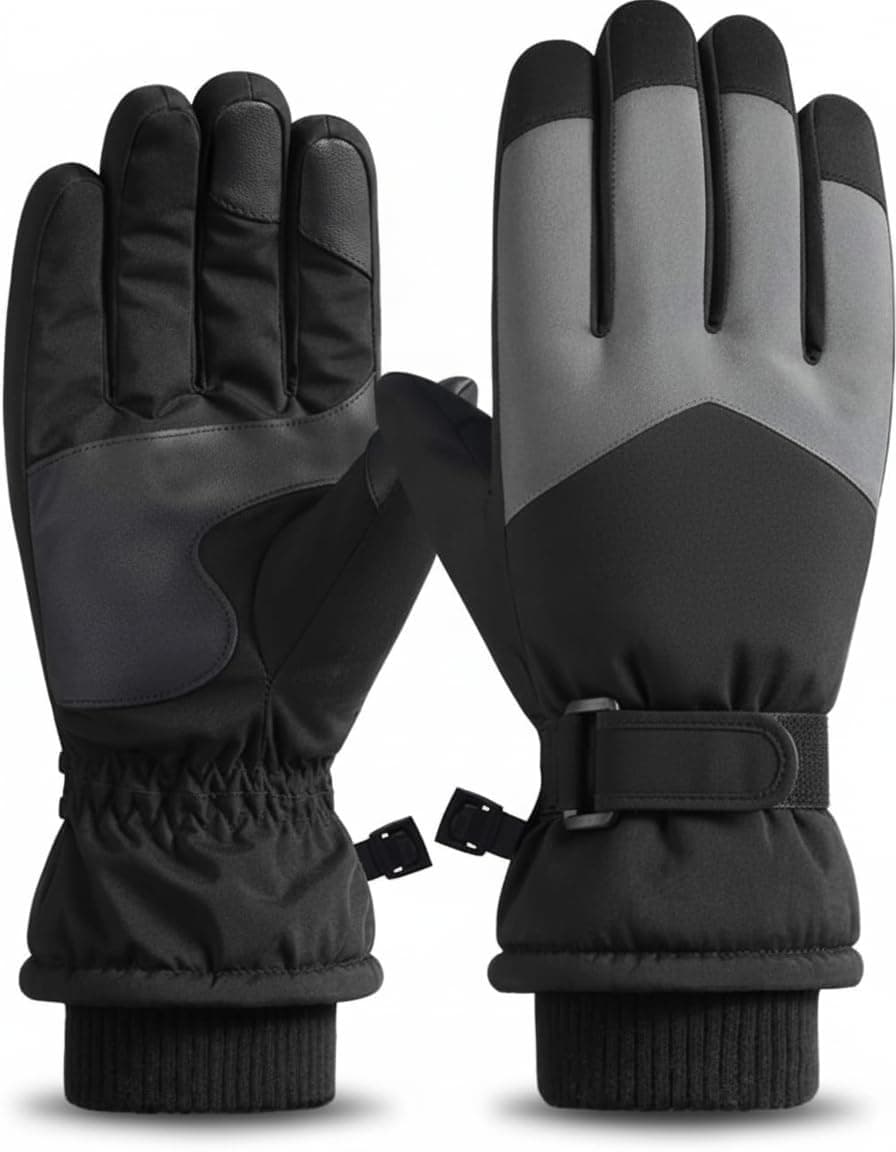 Azonee Winter Ski Gloves, Waterproof and Windproof Touchscreen Snow Gloves for Men Women, Anti-Slip Snowboard Warm Winter Gloves for Cold Weather, Perfect Thermal Protection, 1 Pair on Amazon.ae - Price Tracker