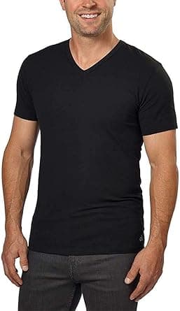 Calvin Klein Cotton Stretch V-Neck, Classic Fit T-Shirt, Men's (3-pack) (White or Black) on Amazon.ae - Price Tracker