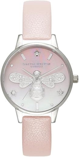Olivia Burton SPARKLE BEE WOMENS WHITE MOTHER OF PEARL & OMBRE PRINTED DIAL STAINLESS STEEL Watch - OB16GB09 - Best Deal Finder