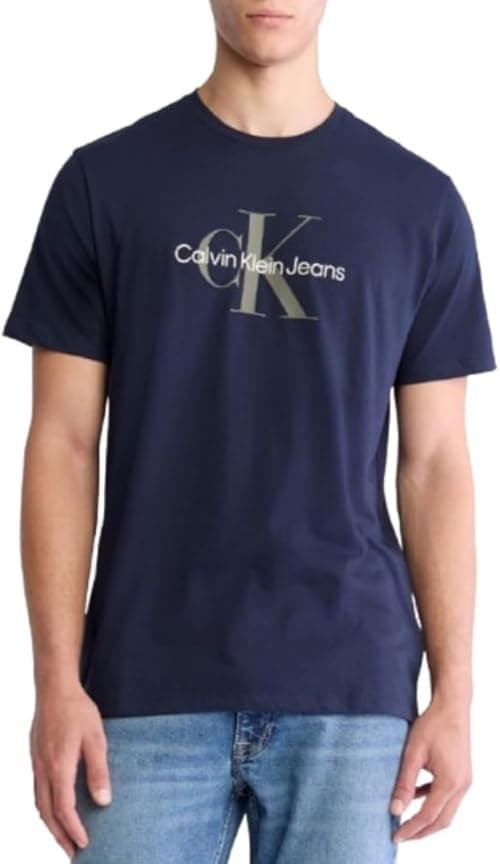 Calvin Klein mens Dusted Gradient Box Logo Crewneck T-shirt T-Shirt (pack of 1) on Amazon.ae - Price Tracker