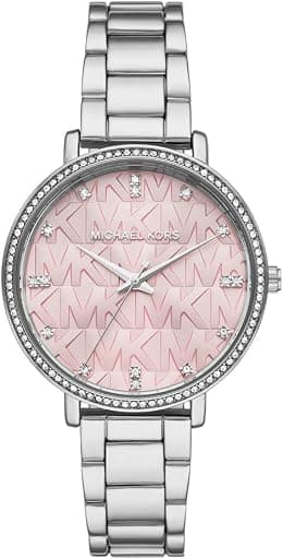 Michael Kors Women's quartz 3-hand watch with strap, pink, One Size, MK4631 - Best Deal Finder