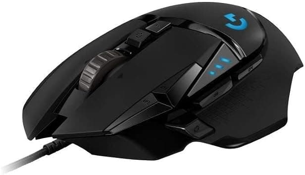 Logitech G502 HERO High Performance Wired Gaming Mouse, HERO 25K Sensor, 25,600 DPI, RGB, Adjustable Weights, 11 Programmable Buttons, On-Board Memory, PC / Mac - Black - Best Deal Finder