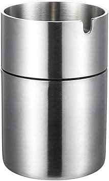 Stainless Steel Ashtray, Outdoor Ashtray, Windbreaker Ashtray, Car Ashtrays, Ash Tray for Household Office Garden (Large) - Amazon.ae Price Tracker