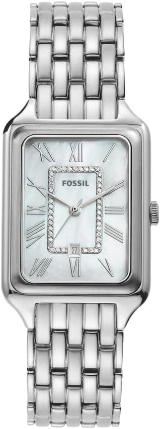 Fossil Raquel Three-Hand Date Stainless Steel Watch - ES5306 on Amazon.ae - Price Tracker