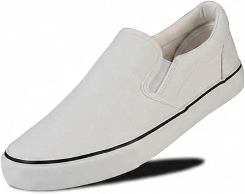 Men's Sneakers Classic Low Top Slip On Shoes Wide Canvas Skate Loafers Sneakers with Soft Insole Causal Dress Shoes for Men Comfortable Walking Shoes Slip on Sneakers for Men on Amazon.ae - Price Tracker