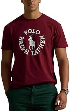 POLO RALPH LAUREN Red Big Polo Pony Cursive Logo T-Shirt 1967 - Amazon.ae Price Tracker