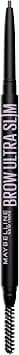 Maybelline Express Brow Ultra Slim Eyebrow Makeup, Brow Pencil with Precision Tip and Spoolie for Defined Eyebrows, Ash Brown, 1 Count - Best Deal Finder