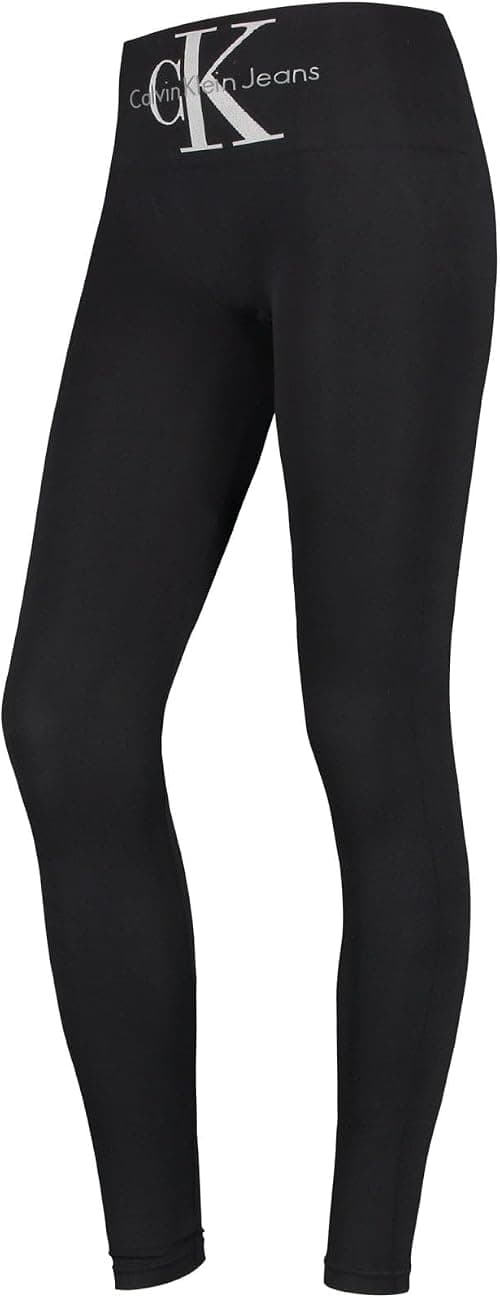 Calvin Klein Women's Logo High Waist Legging, Black, L على أمازون - دليلك لأفضل العروض