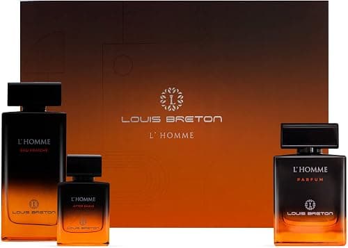 L Louis Breton Homme Perfume Gift Set for Men Parfum 100M + Eau Fraiche 200M + After Shave 50M (Pack of 3) on Amazon.ae - Price Tracker
